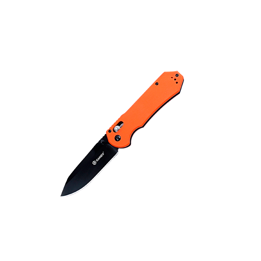 Ніж складаний туристичний Ganzo G7453 (9 см) 440С / G10 помаранчевий