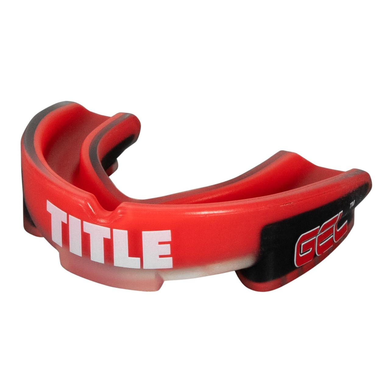 Капа TITLE Boxing Gel Triple-Shox 2.0 доросла (вік 11+) Red/Black — фото 1