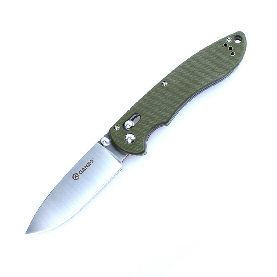 Ніж складаний туристичний Ganzo G740 (9.5 см) 440C / G10 зелений — фото 1