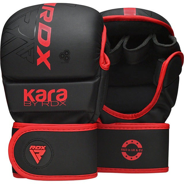 Рукавиці для ММА (Греплінгові рукавички) RDX F6 KARA Matte Red Plus L/XL — фото 1
