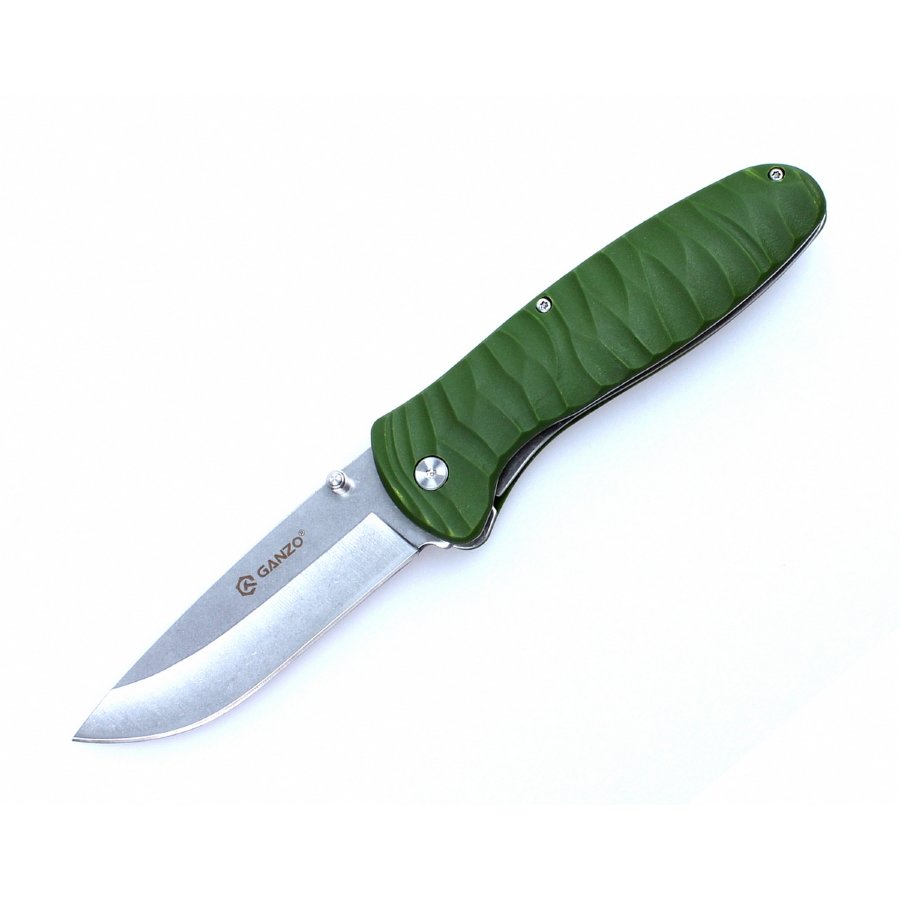Ніж складаний туристичний Ganzo G6252 (8.9 см) BDR4116 / fiberglass зелений — фото 1