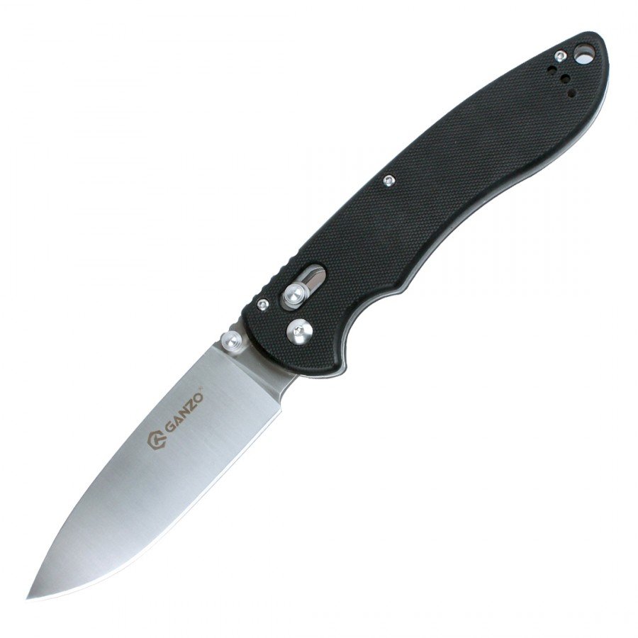 Ніж складаний туристичний Ganzo G740 (9.5 см) 440C / G10 чорний — фото 2