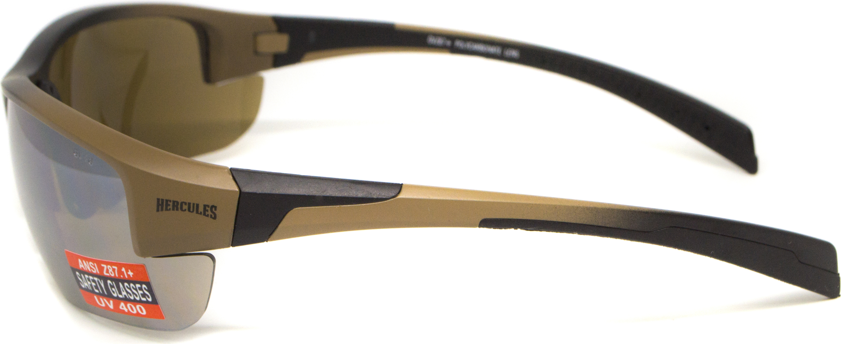 Очки защитные Global Vision Hercules-7 Black-Brown (drive mirror), зеркальные коричневые в коричнево-чорной оправе — фото 16