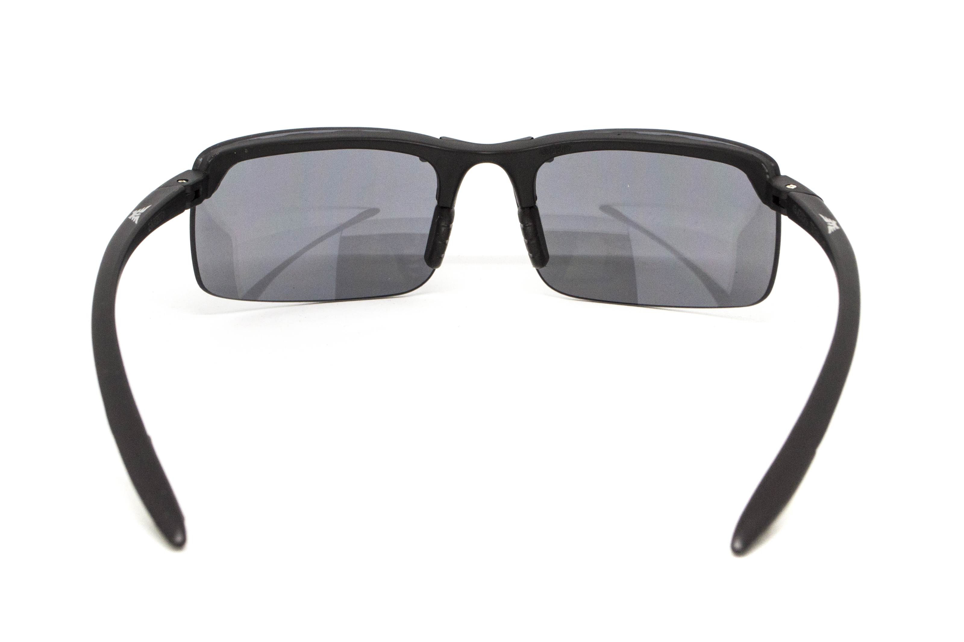 Очки защитные Global Vision Wheelin Black (flash mirror) серые зеркальные линзы в черной оправе — фото 9
