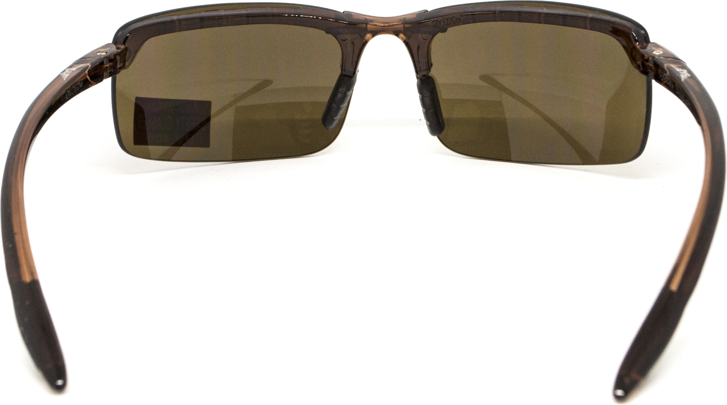 Очки защитные Global Vision Wheelin Crystal Brown (drive mirror), зеркальные коричневые линзы в полупрозрачной коричневой оправе — фото 14