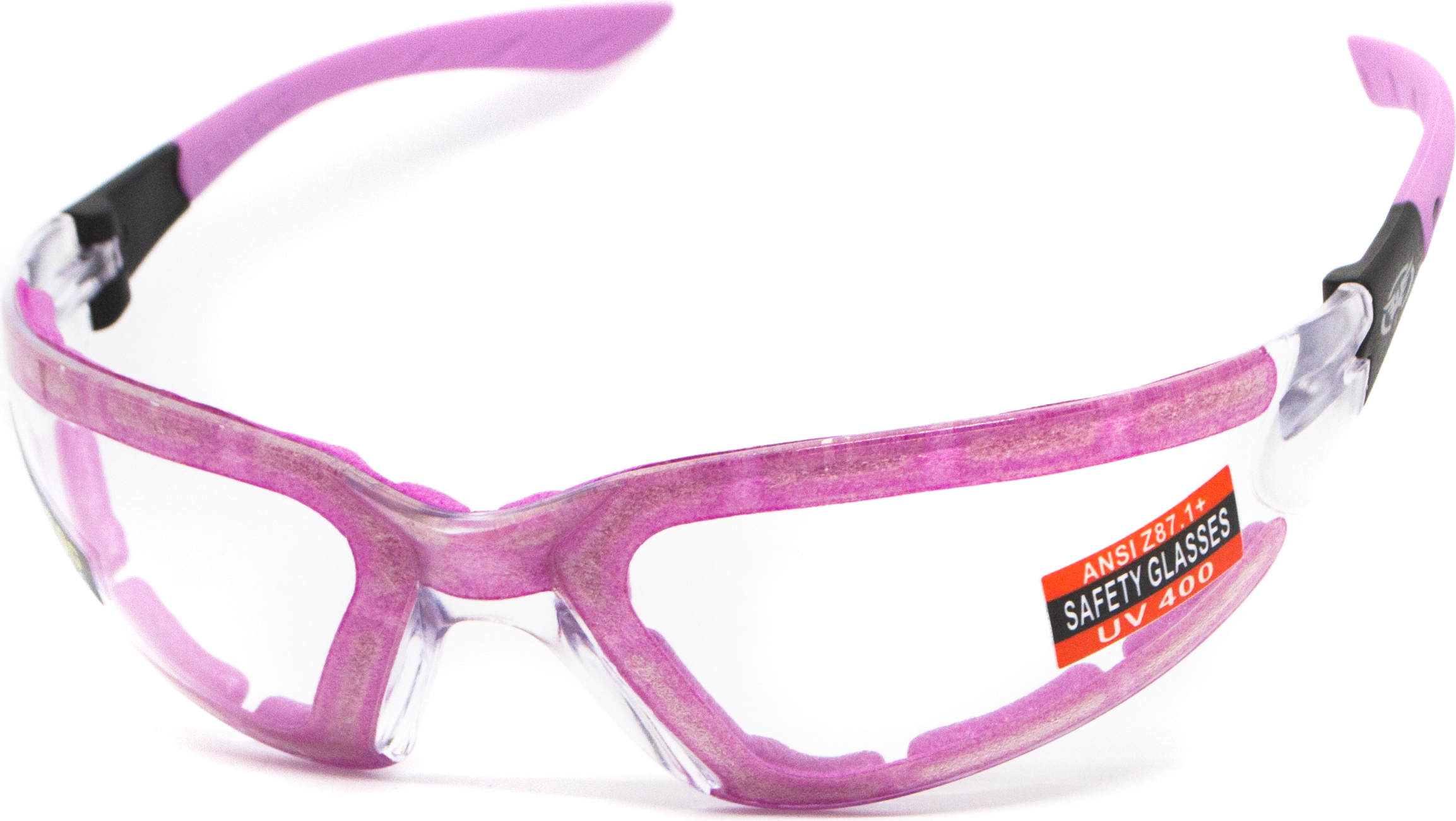 Очки защитные с уплотнителем Global Vision Ruthless Purple (clear) Anti-Fog, прозрачные в фиолетовой оправе — фото 5