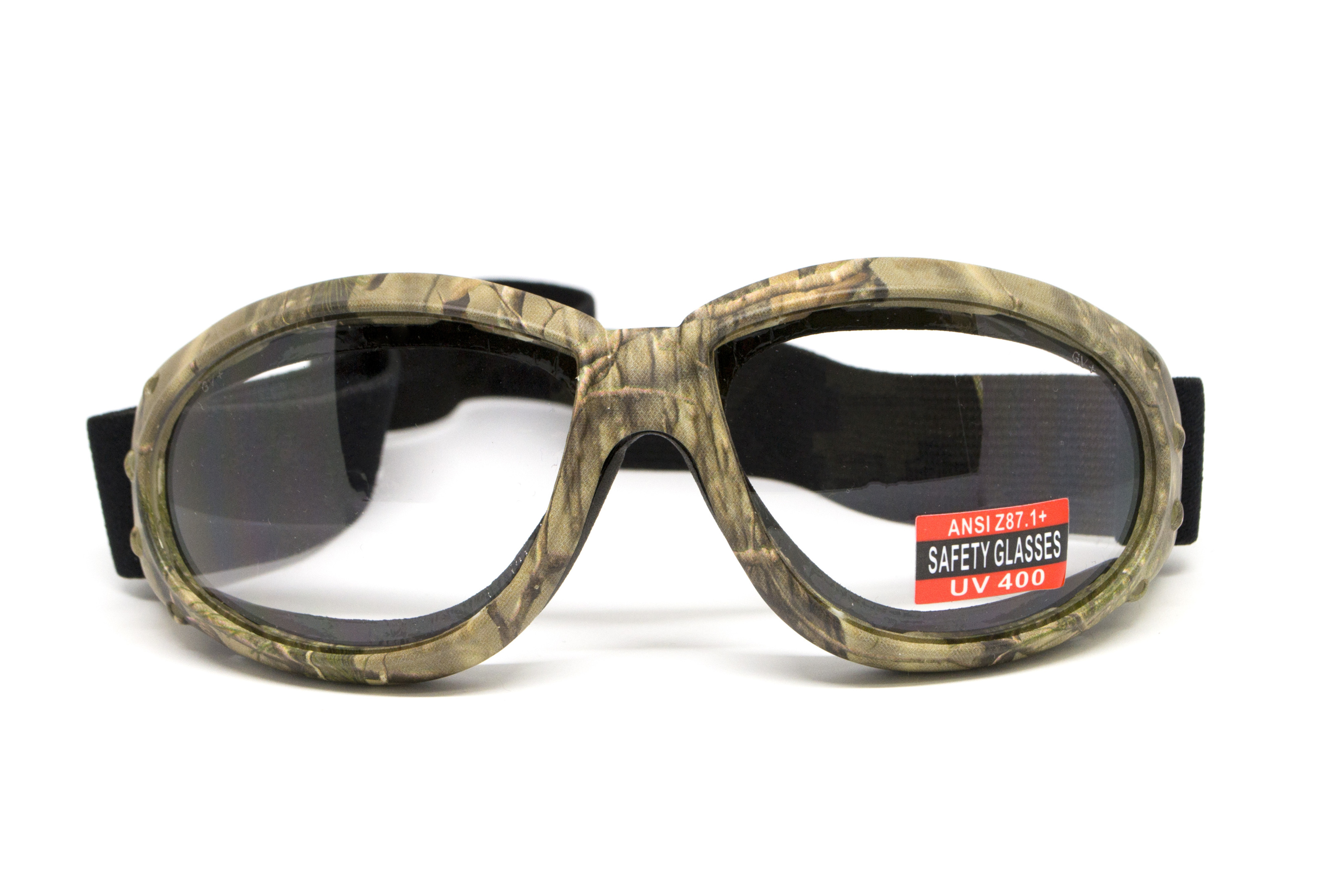 Очки защитные с уплотнителем Global Vision Eliminator Camo Forest (clear), прозрачные в камуфлированной оправе — фото 6
