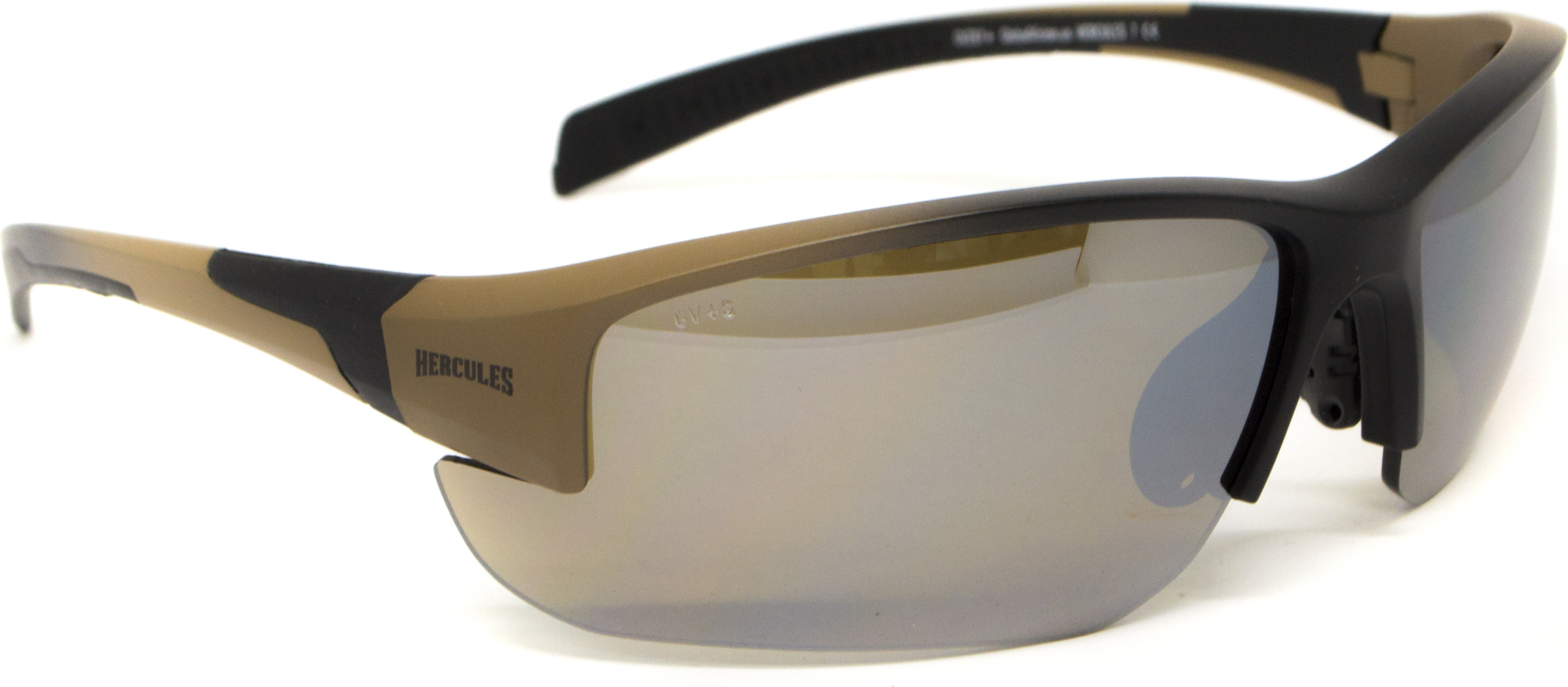 Очки защитные Global Vision Hercules-7 Black-Brown (drive mirror), зеркальные коричневые в коричнево-чорной оправе — фото 7