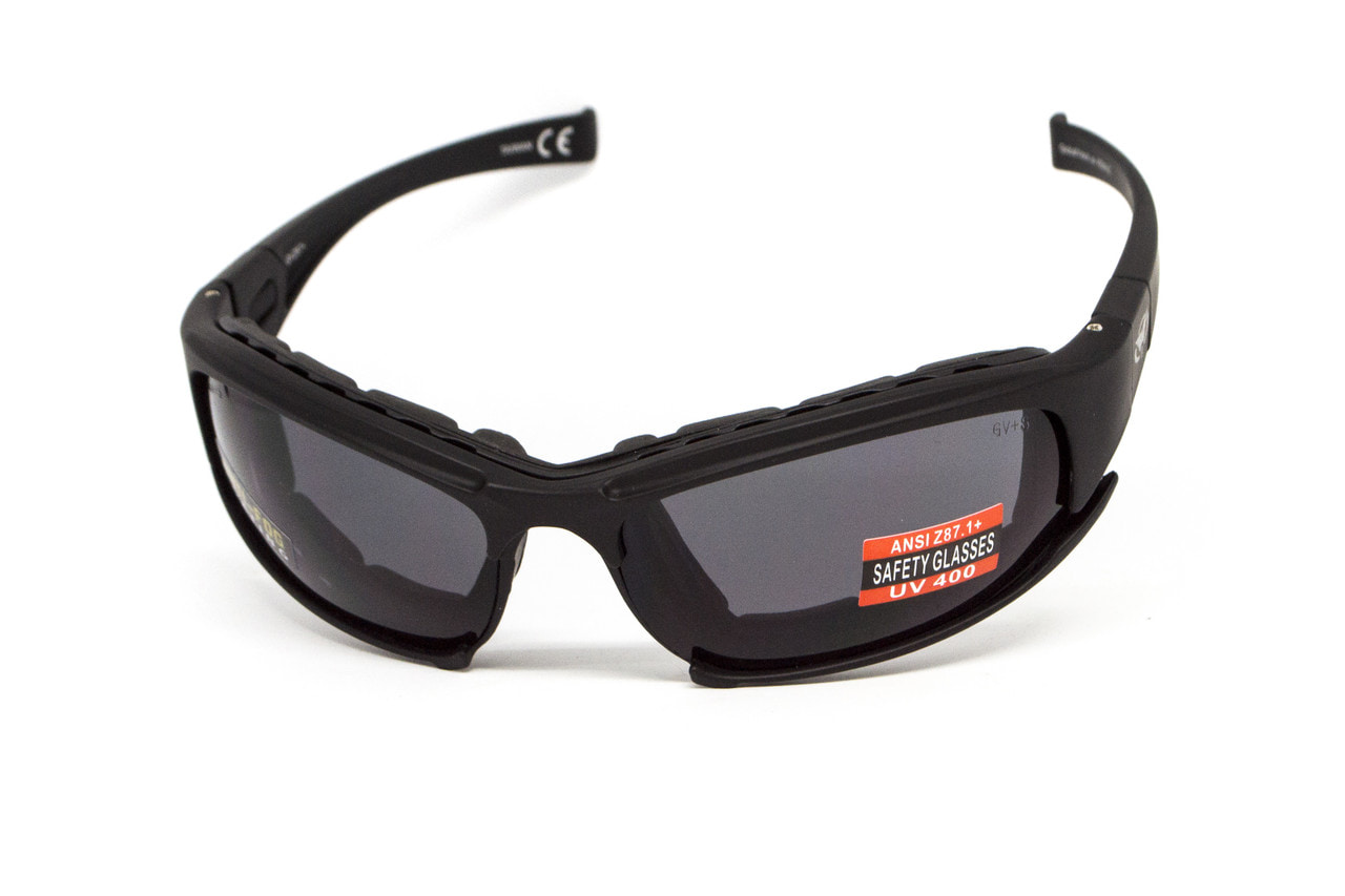 Очки защитные с уплотнителем Global Vision Assault (gray) Anti-Fog, серые — фото 1