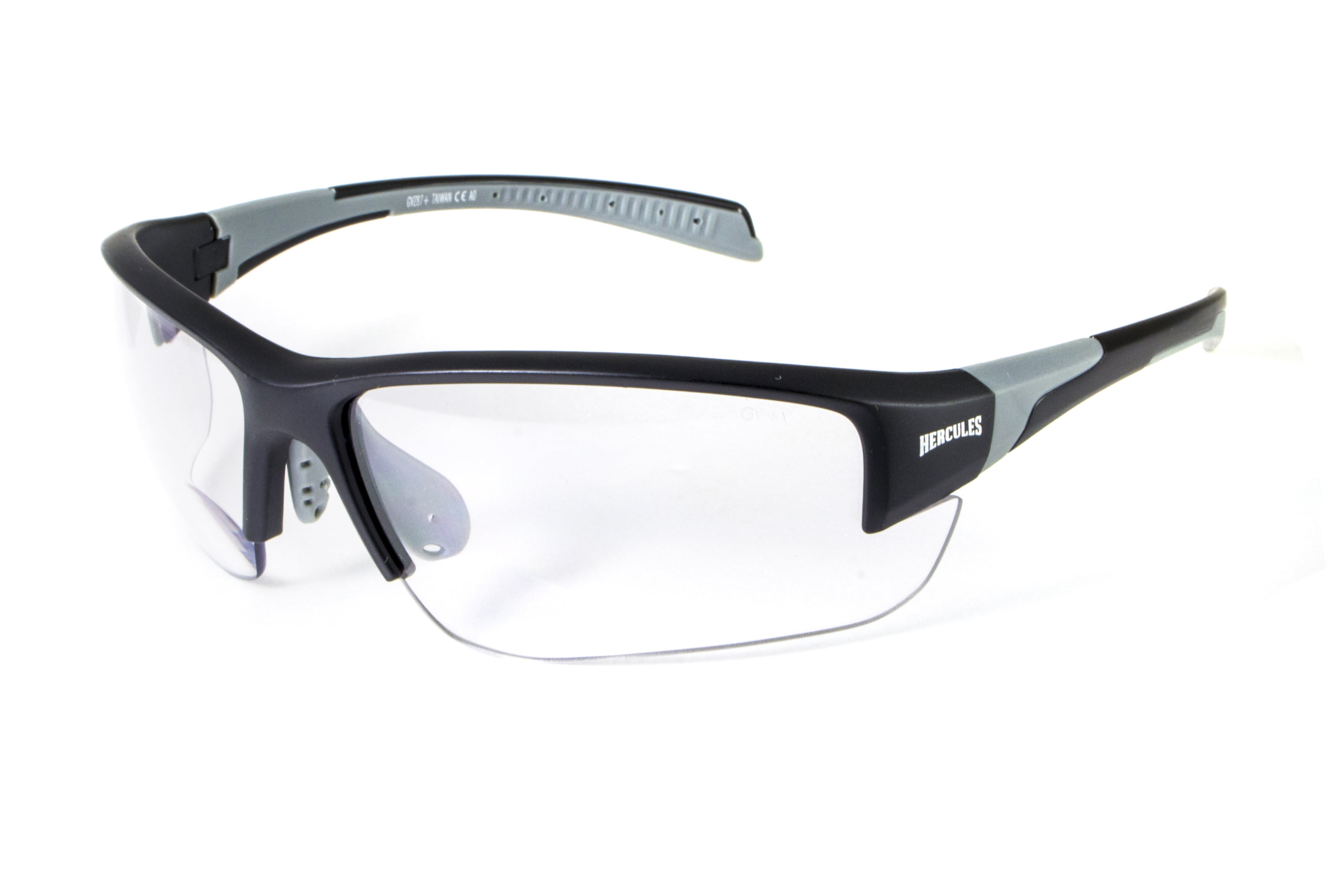 Бифокальные фотохромные защитные очки Hercules-7 Bifocal (clear +2.0) photochromic Anti-Fog, фотохромные прозрачные — фото 1