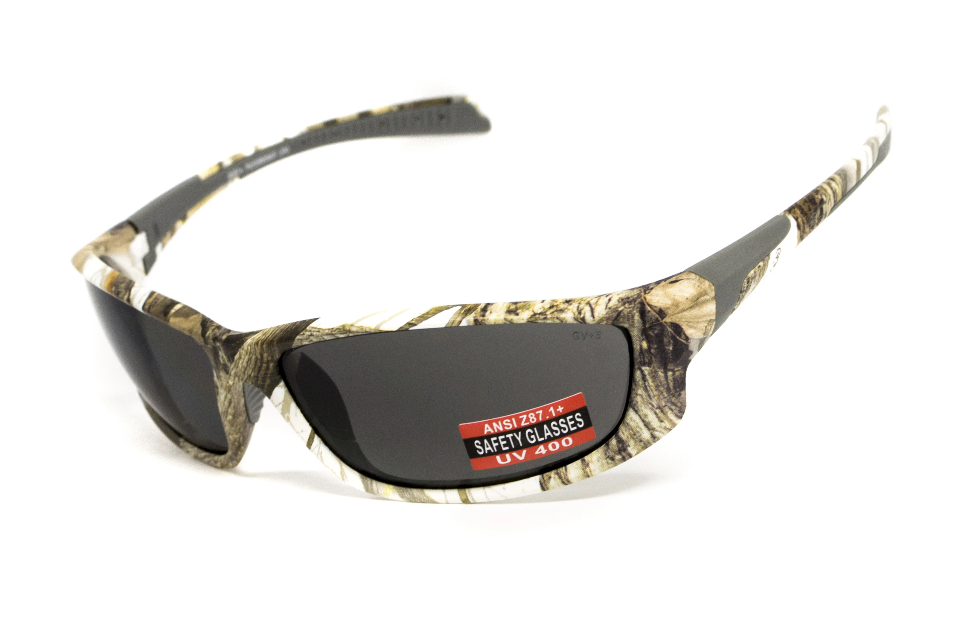 Очки защитные открытые Global Vision Hercules-5 White Camo (gray), серые в камуфлированной оправе — фото 1