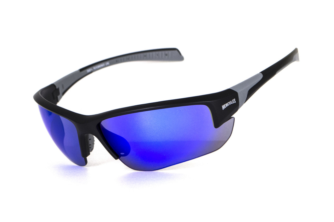 Защитные очки Global Vision Hercules-7 (G-Tech blue), зеркальные синие — фото 1