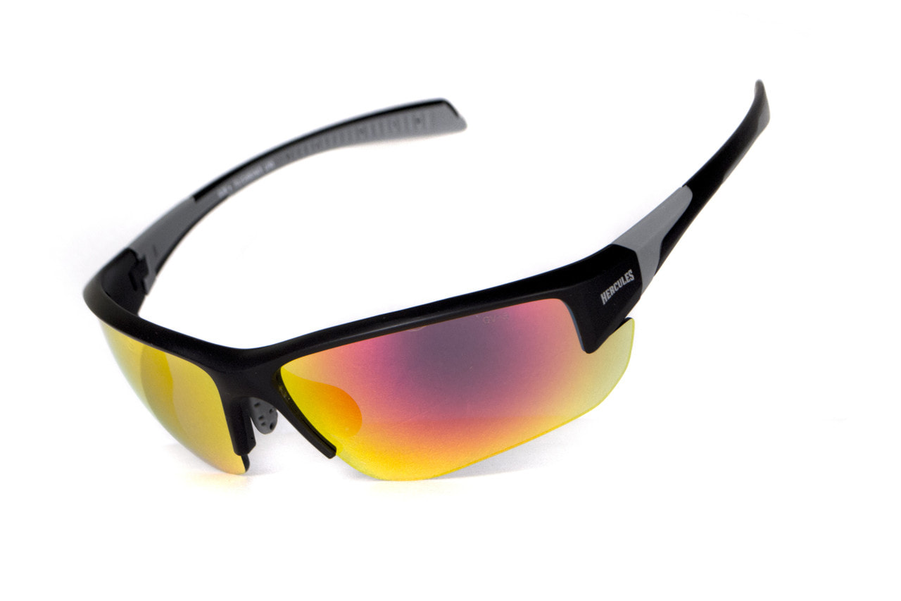 Защитные очки Global Vision Hercules-7 (G-Tech red), зеркальные красные — фото 1