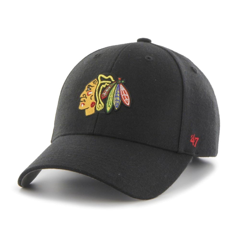 Кепка (MVP) NHL CHICAGO BLACKHAWKS H-MVP04WBV-BKA 47 Brand Чорний — фото 1