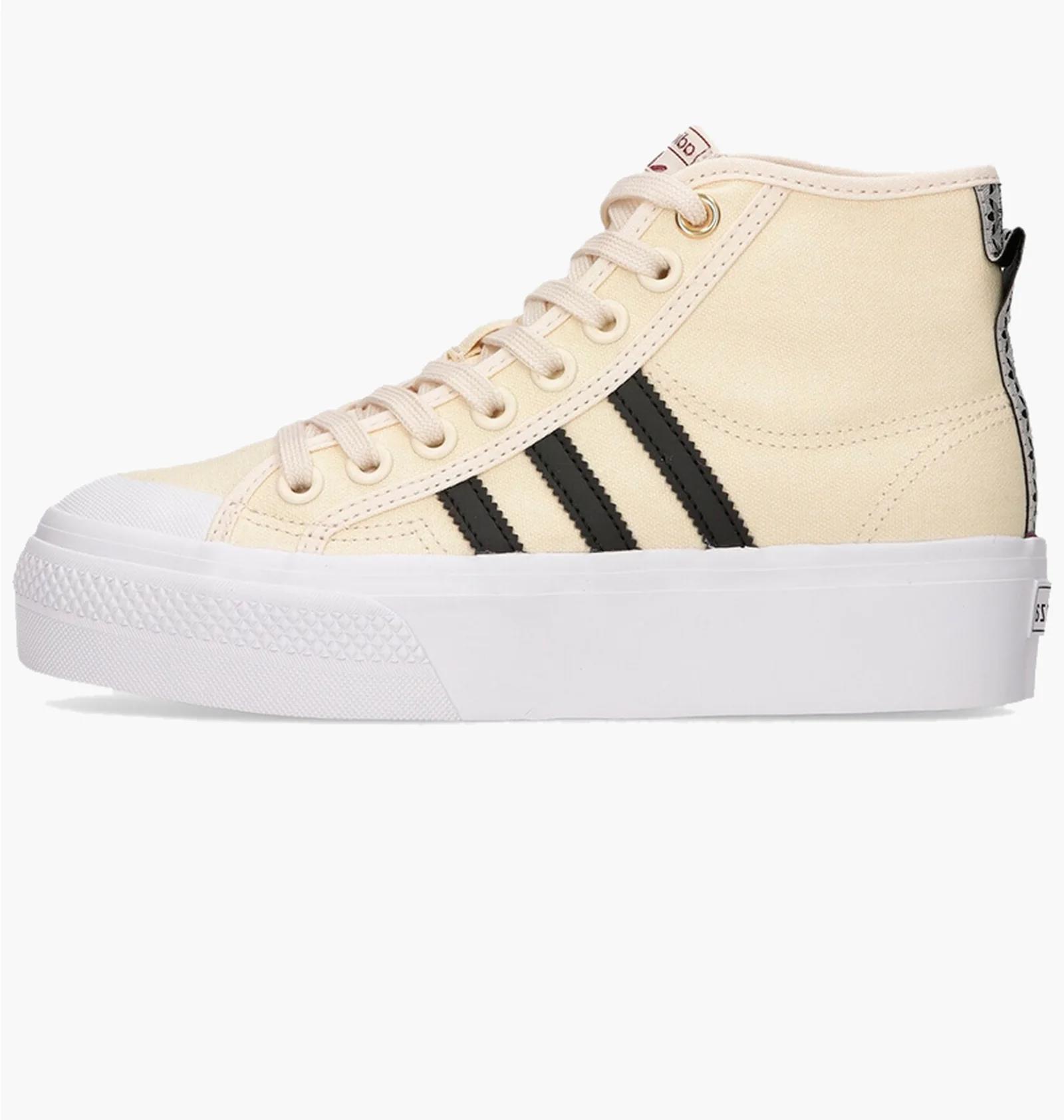 Кеди жіночі Adidas Nizza Platform Mid W Beige (H00641) — фото 1