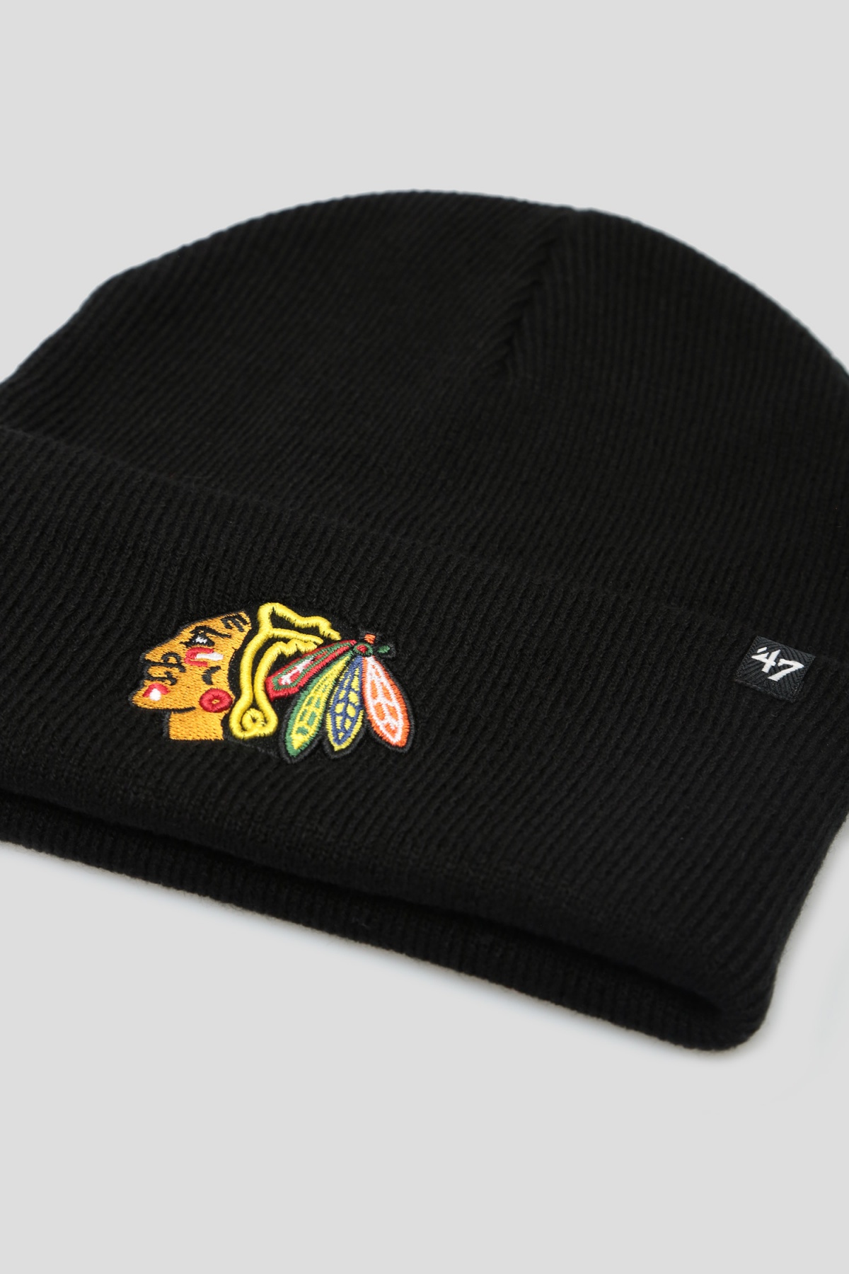 Шапка NHL CHICAGO BLACKHAWKS H-HYMKR04ACE-BKA 47 Brand Чорний — фото 6