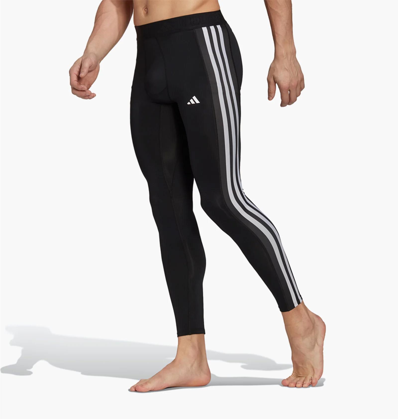 Термобілизна чоловіча Adidas Techfit 3-Stripes Training Long Tights Black (HD3530) — фото 1
