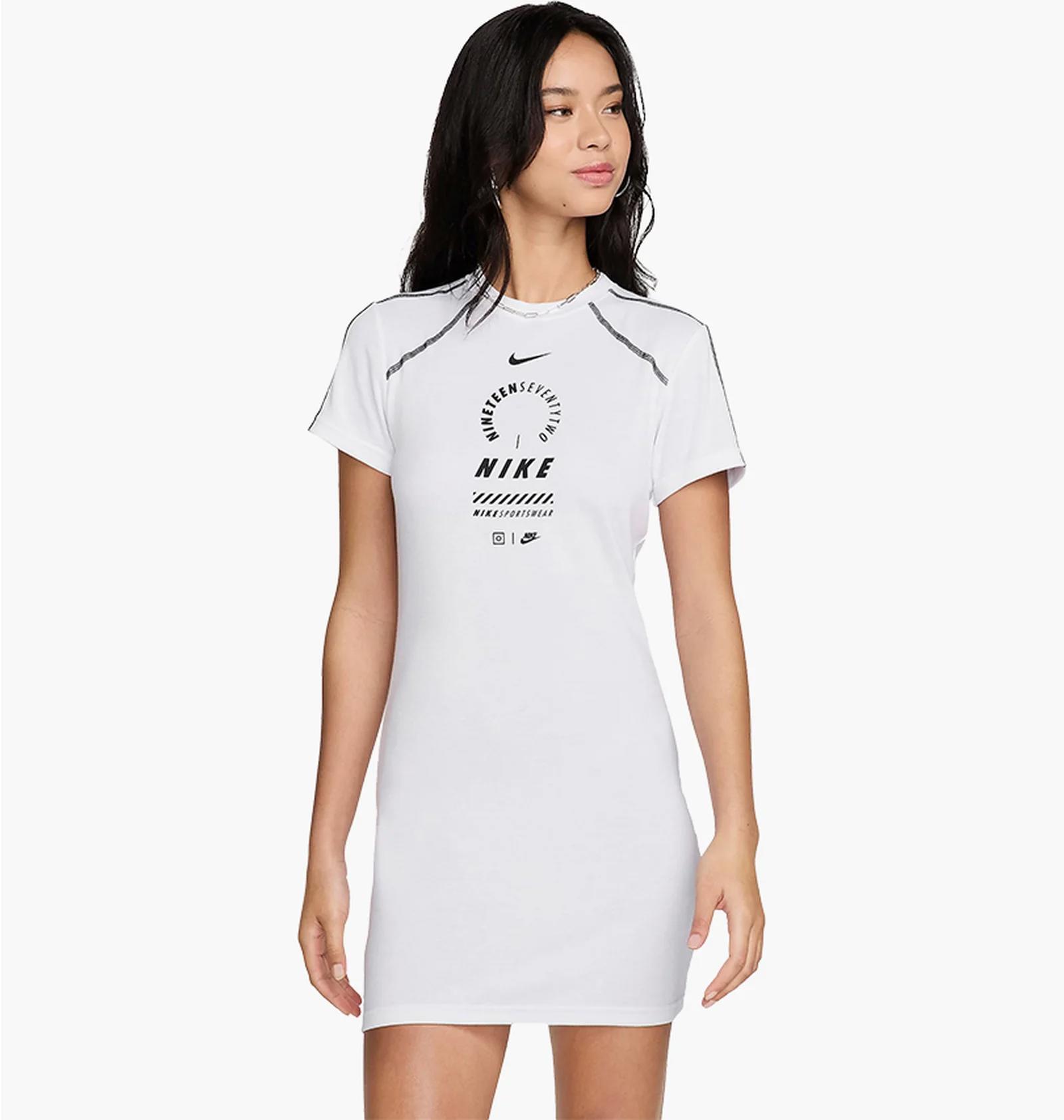 Плаття жіноче Nike Sportswear Short-Sleeve Dress White (HF5955-100) — фото 1