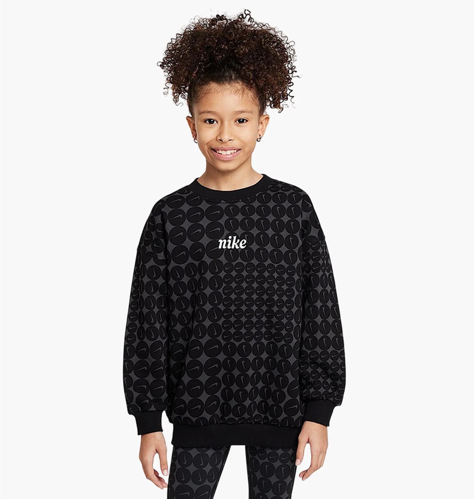 Светр підлітковий Nike Sportswear Club Fleece Oversized Crew-Neck (HF8209-010) — фото 1
