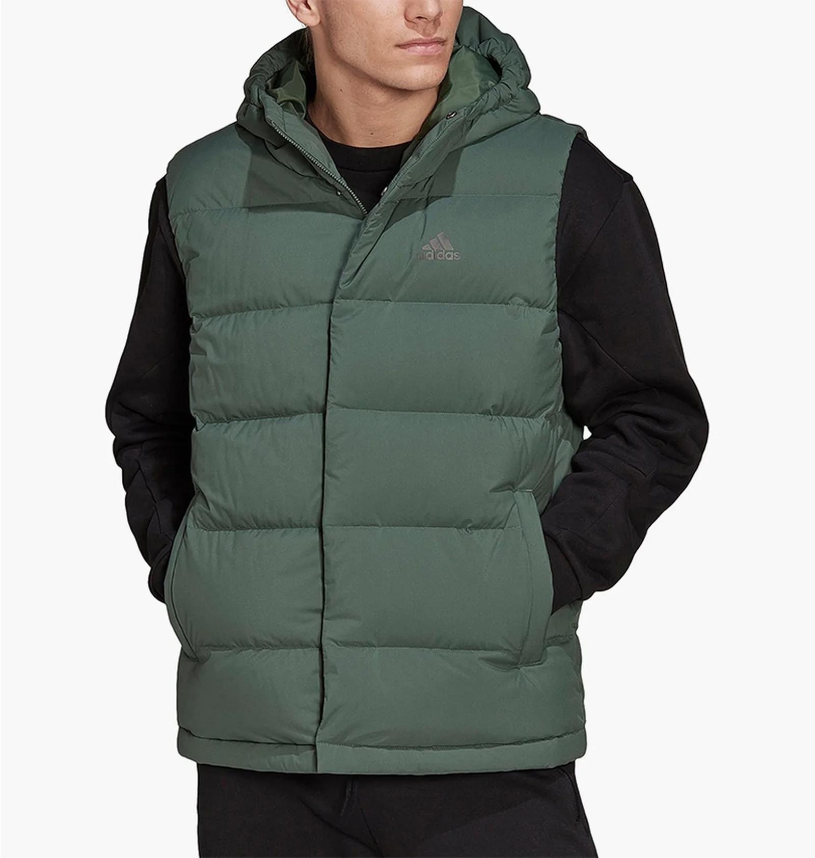 Жилетка чоловіча Adidas Helionic Hooded Down Gilet Green (HG6274) — фото 4