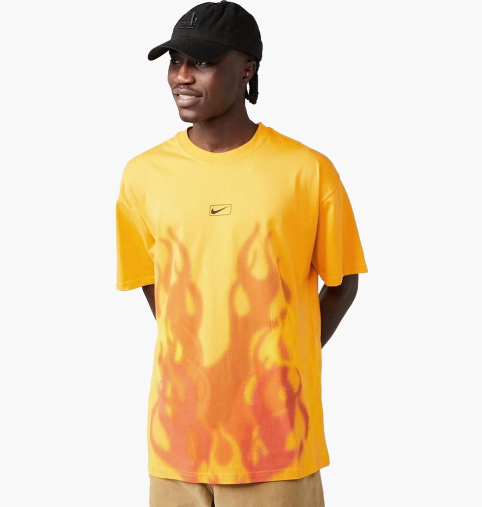 Футболка чоловіча Nike Flame Swoosh Orange (HJ0766-739) — фото 1