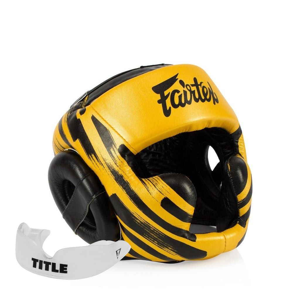 Боксерський шолом Fairtex HG16 Gold XL — фото 1