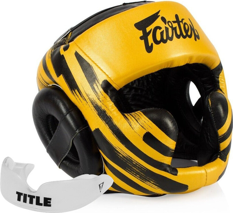 Боксерський шолом Fairtex HG16 Gold XL — фото 3