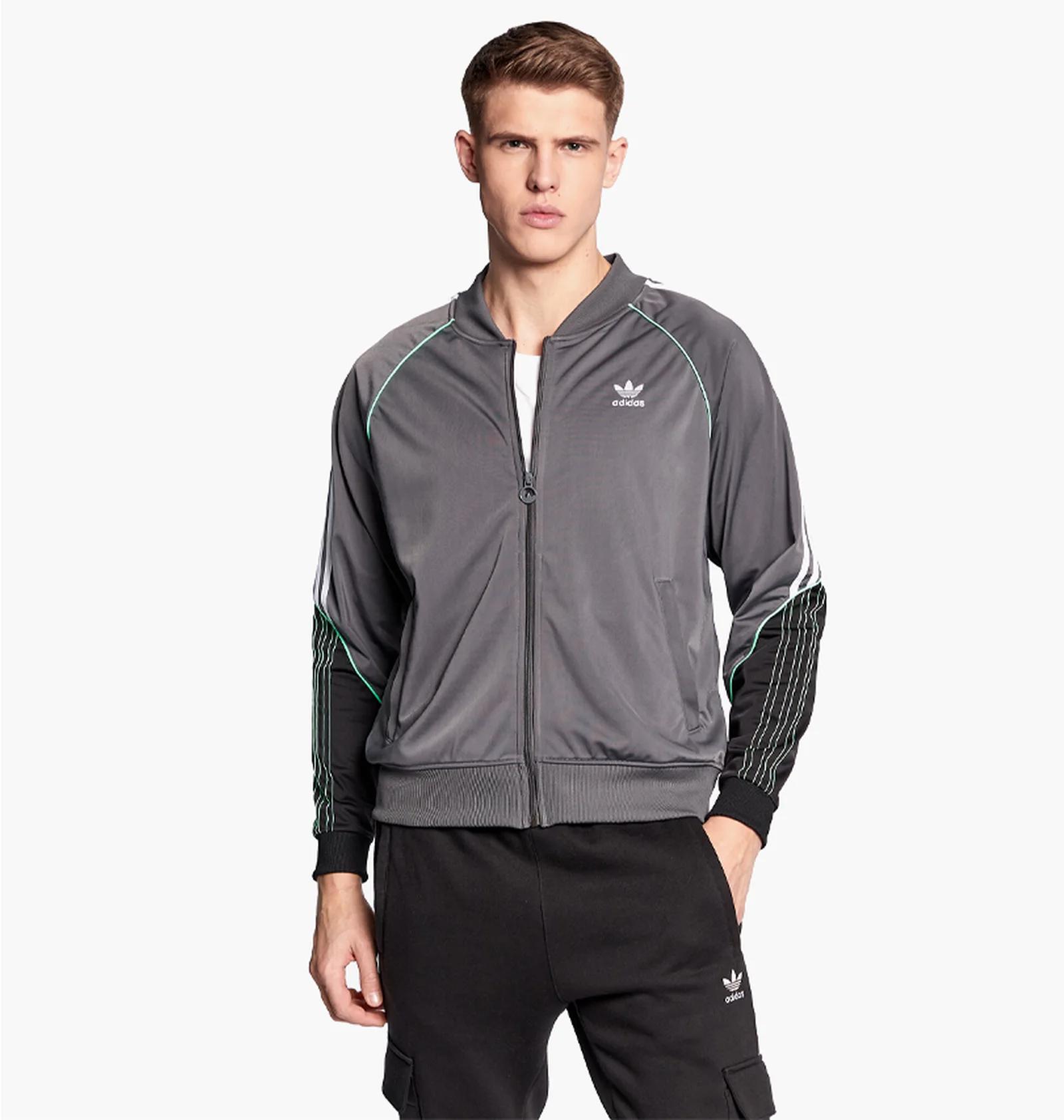 Кофта чоловіча Adidas Zip Grey (HI3002) — фото 1