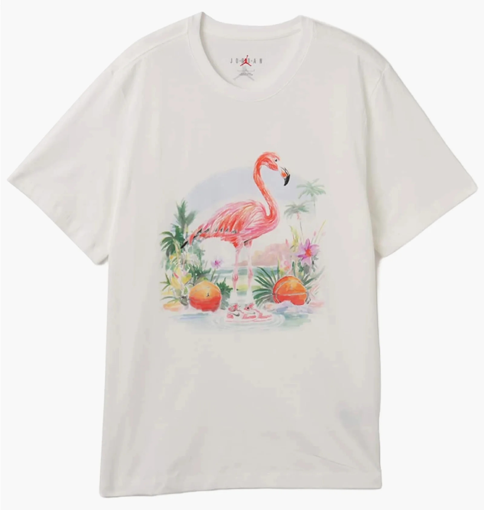 Футболка чоловіча Jordan Ess Flamingo Ss Crew White (HJ2399-100) — фото 1