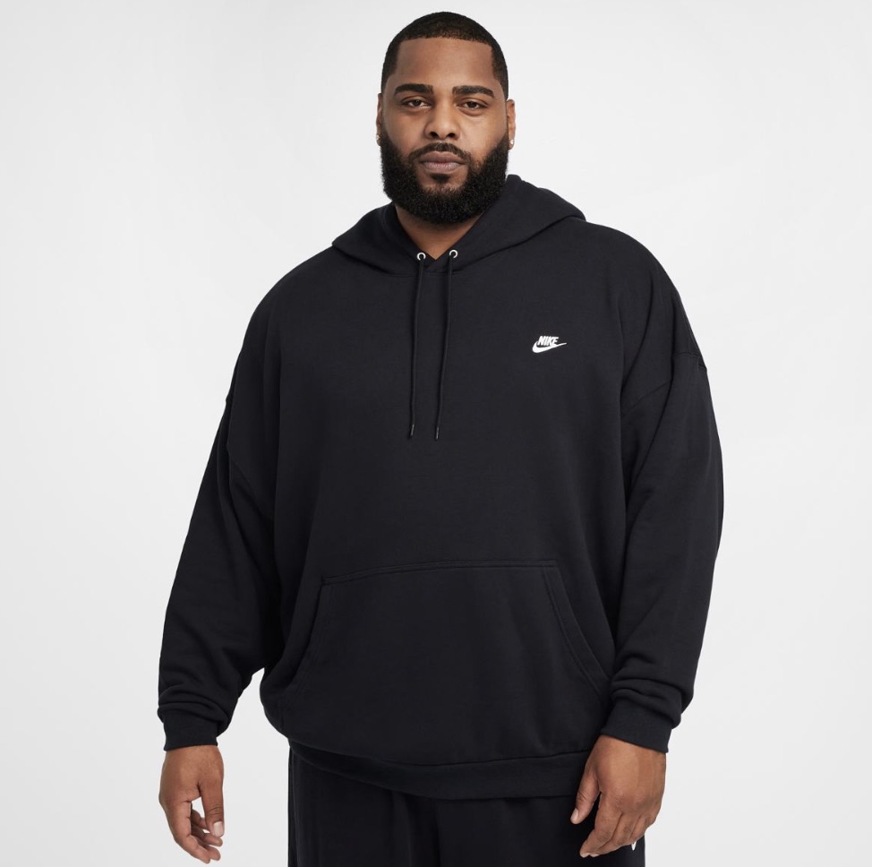Кофта чоловіча Nike M Nk Club Ft Oversized Po Hdy (HJ1816-010) — фото 1