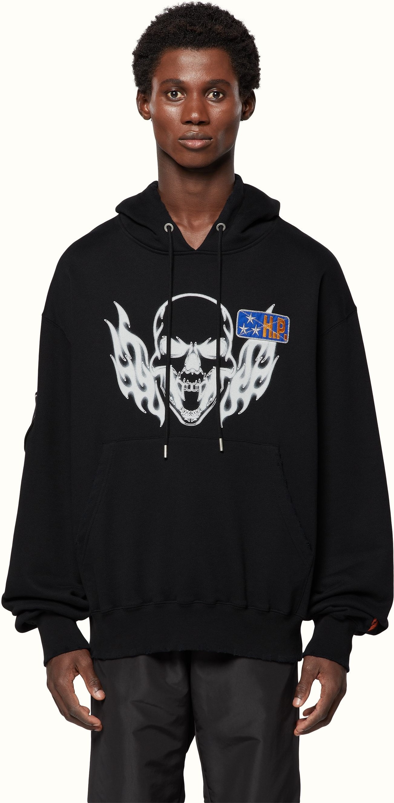 Худі Heron Preston Flaming Skull Crewneck — фото 3