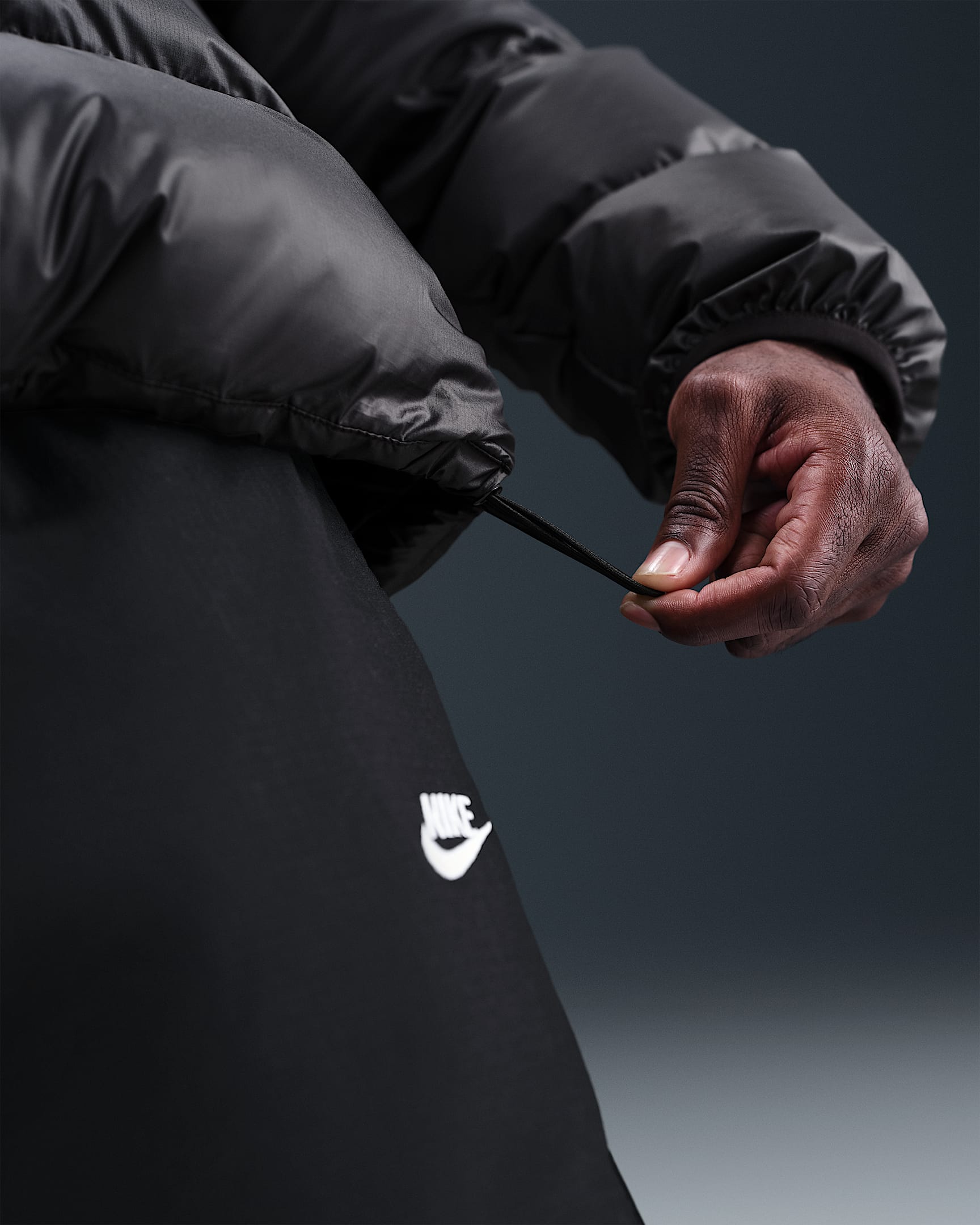 Куртка чоловіча Nike M Windrunner Stmnt Dwn Jkt Black (HQ7790-011) — фото 9