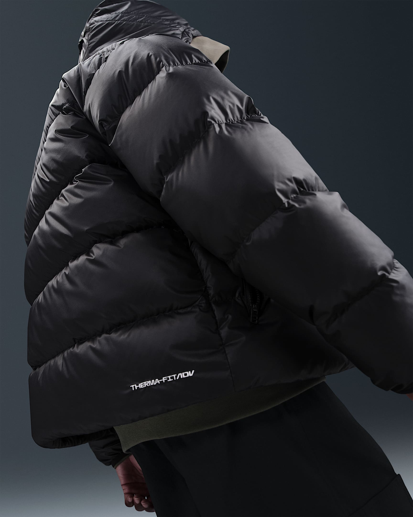 Куртка чоловіча Nike M Windrunner Stmnt Dwn Jkt Black (HQ7790-011) — фото 5