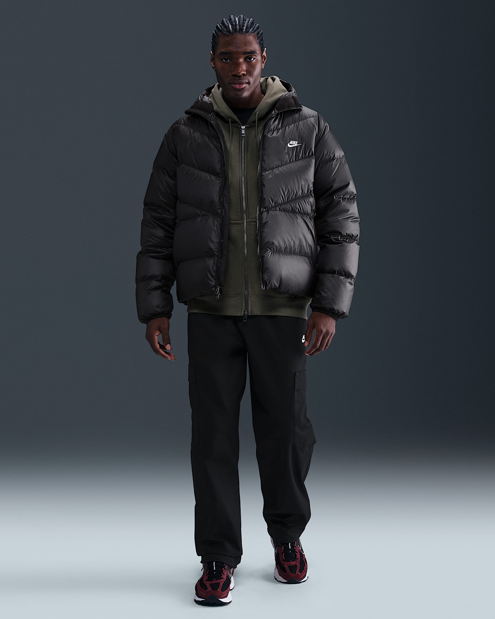 Куртка чоловіча Nike M Windrunner Stmnt Dwn Jkt Black (HQ7790-011) — фото 3