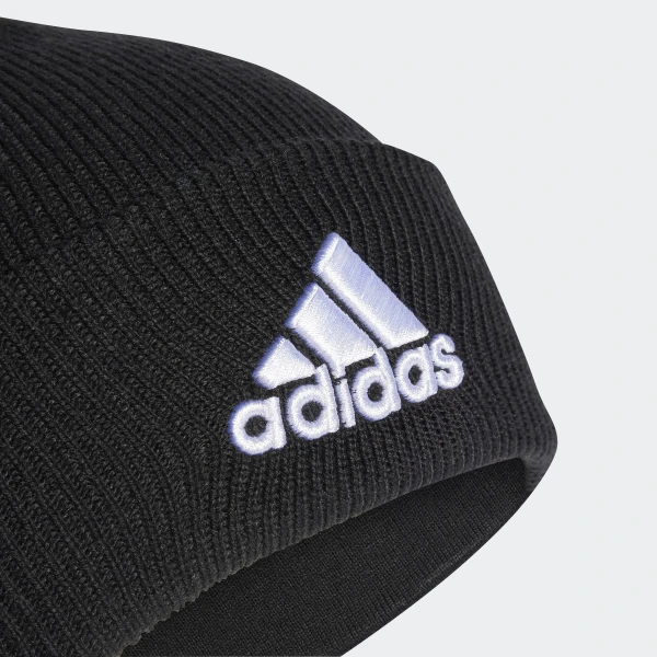 Шапка LOGO BEANIE CUF IB2651 Adidas OSFM Чорний — фото 1