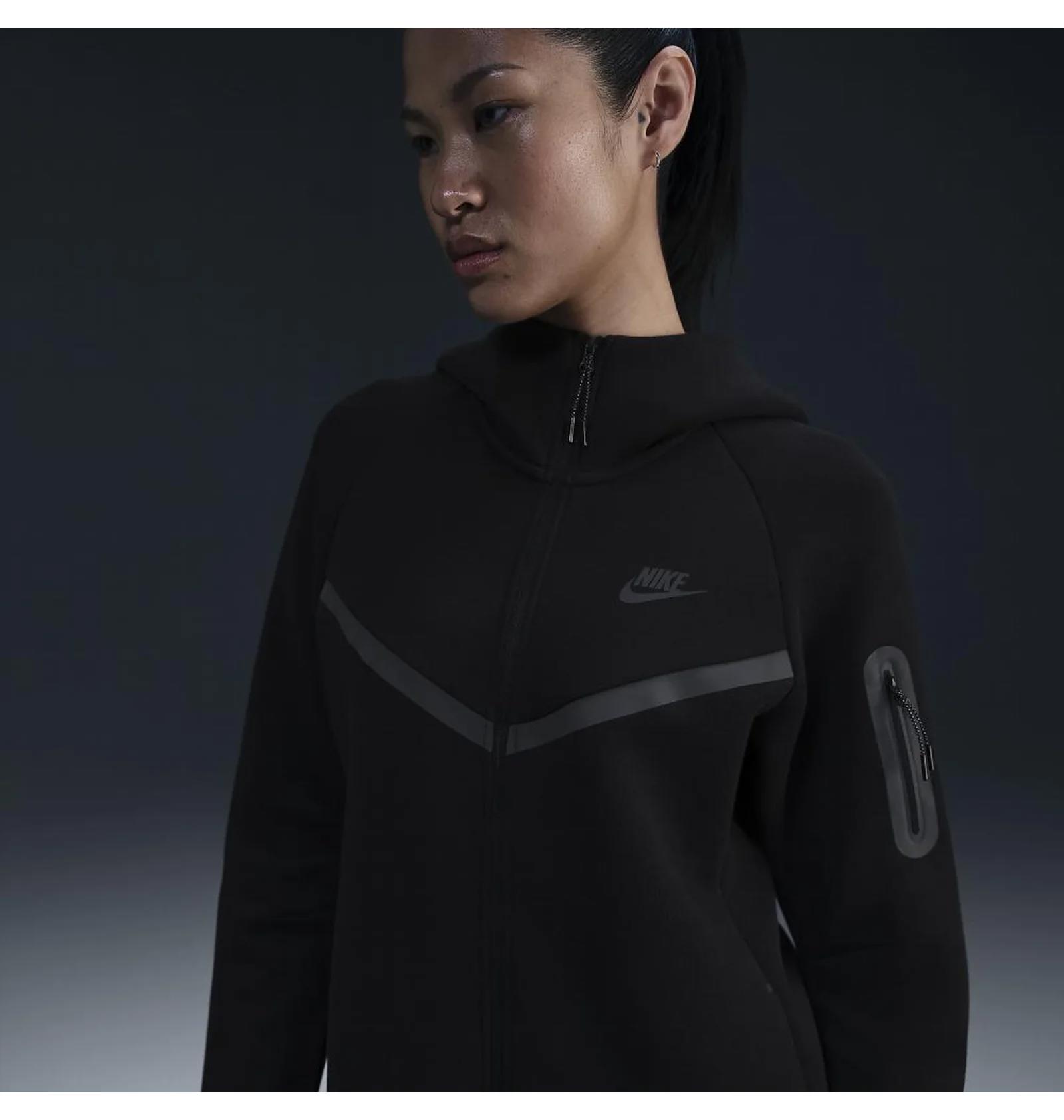 Кофта жіночі Nike W Nsw Tch Flc Wr Fz Hdy 2 (HV6747-010) — фото 3