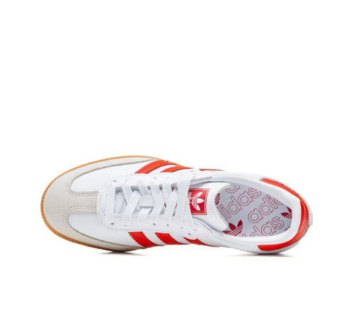 Кросівки жіночі Adidas Samba OG White Solar Red Gum — фото 6