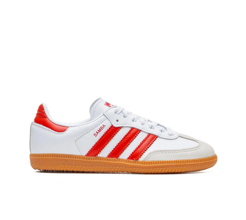 Кросівки жіночі Adidas Samba OG White Solar Red Gum — фото 3
