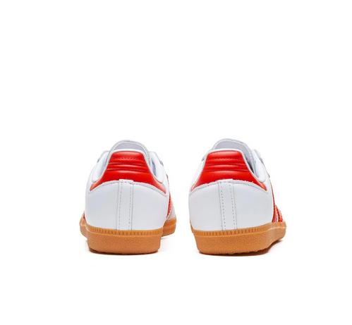 Кросівки жіночі Adidas Samba OG White Solar Red Gum — фото 5