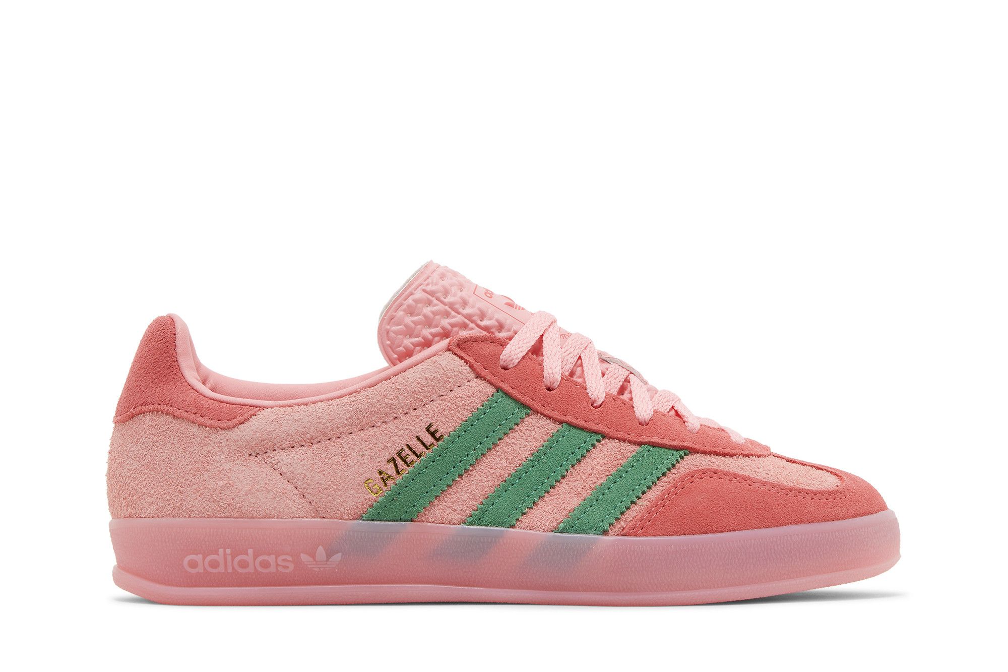 Кросівки жіночі Adidas Wmns Gazelle Indoor 'Pink Spark Preloved Green' — фото 1