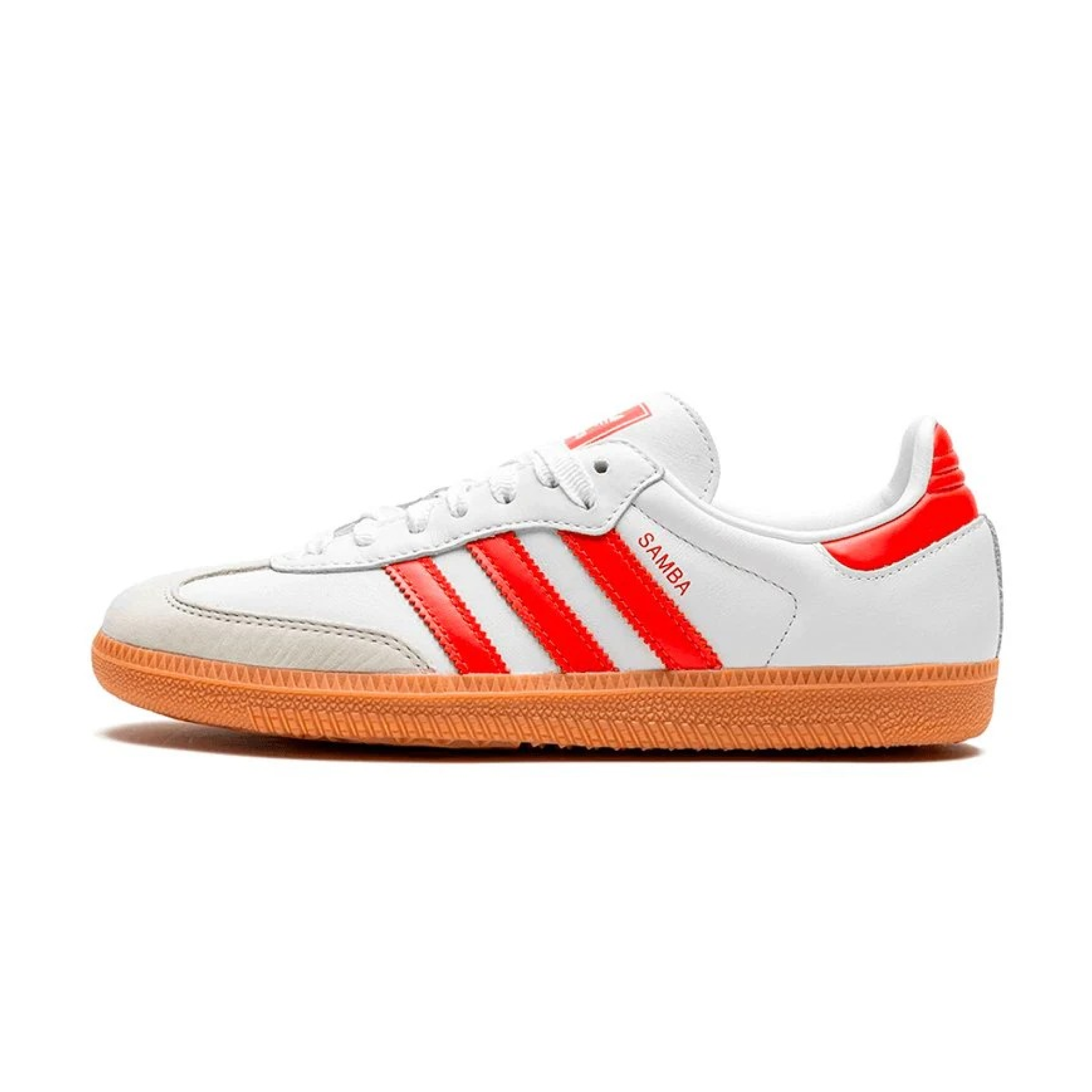 Кросівки жіночі Adidas Samba OG White Solar Red Gum — фото 1
