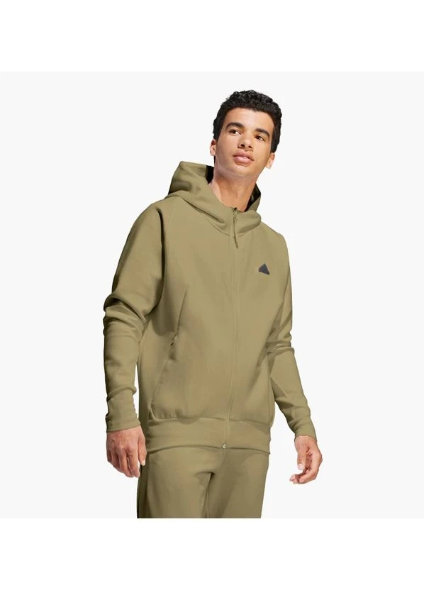 Кофта чоловіча Adidas Z.N.E. Premium Full-Zip Hooded Track Jacket Olive (IN5090) — фото 1