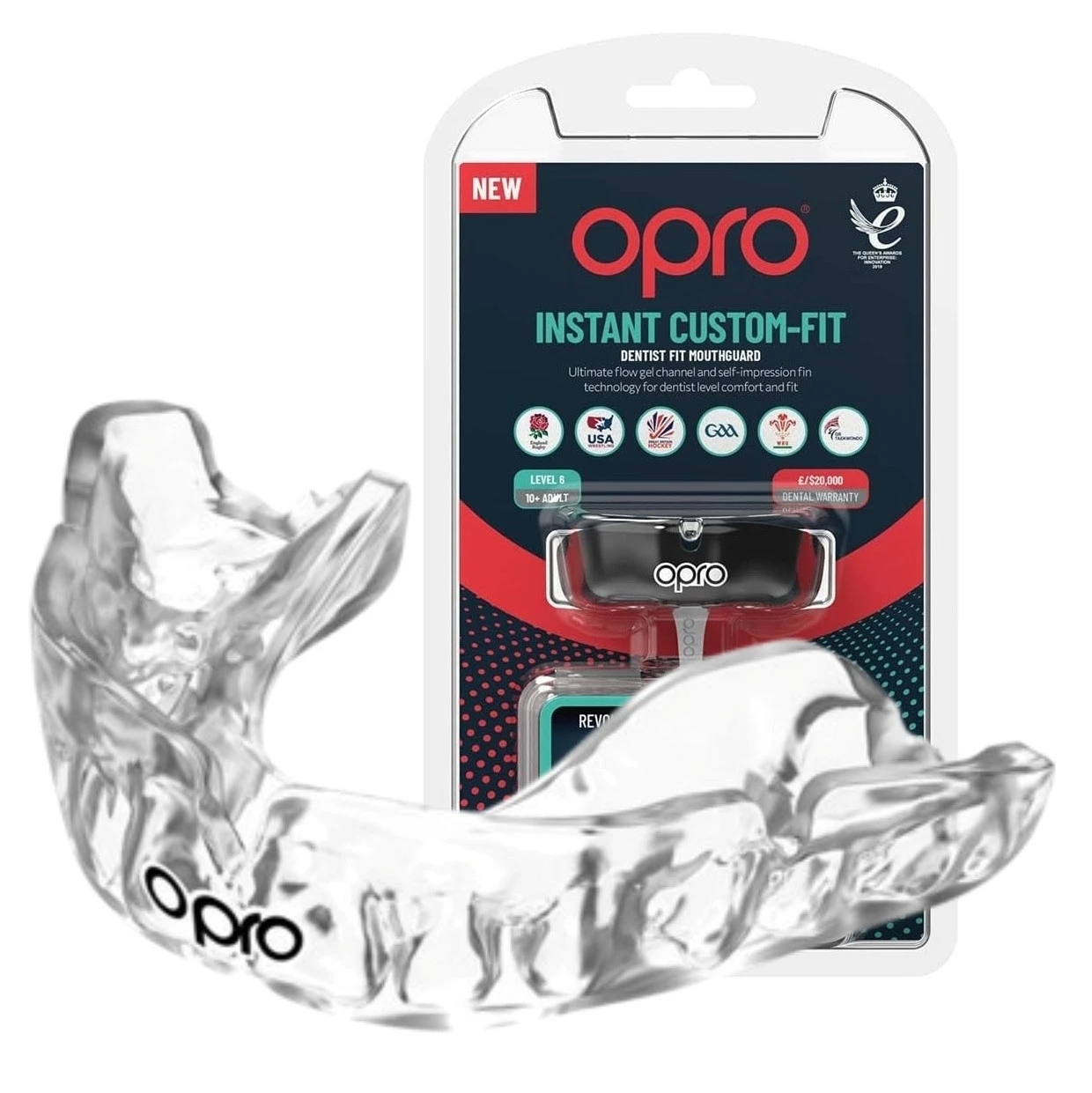 Капа OPRO Instant доросла (вік 11+) Clear (art.102520007) — фото 1