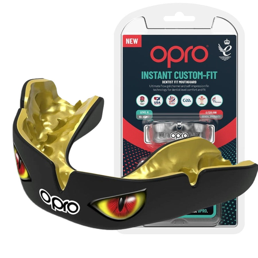 Капа OPRO Instant Eyes доросла (вік 11+) Black/Red (art.102524002) — фото 1