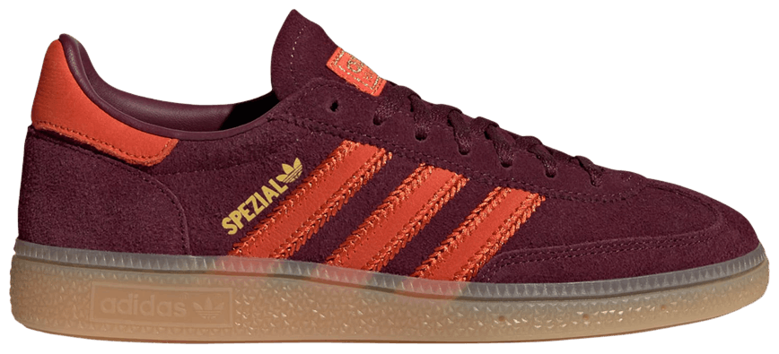 Кросівки Adidas Originals Handball Spezial sneakers in burgundy and orange — фото 1
