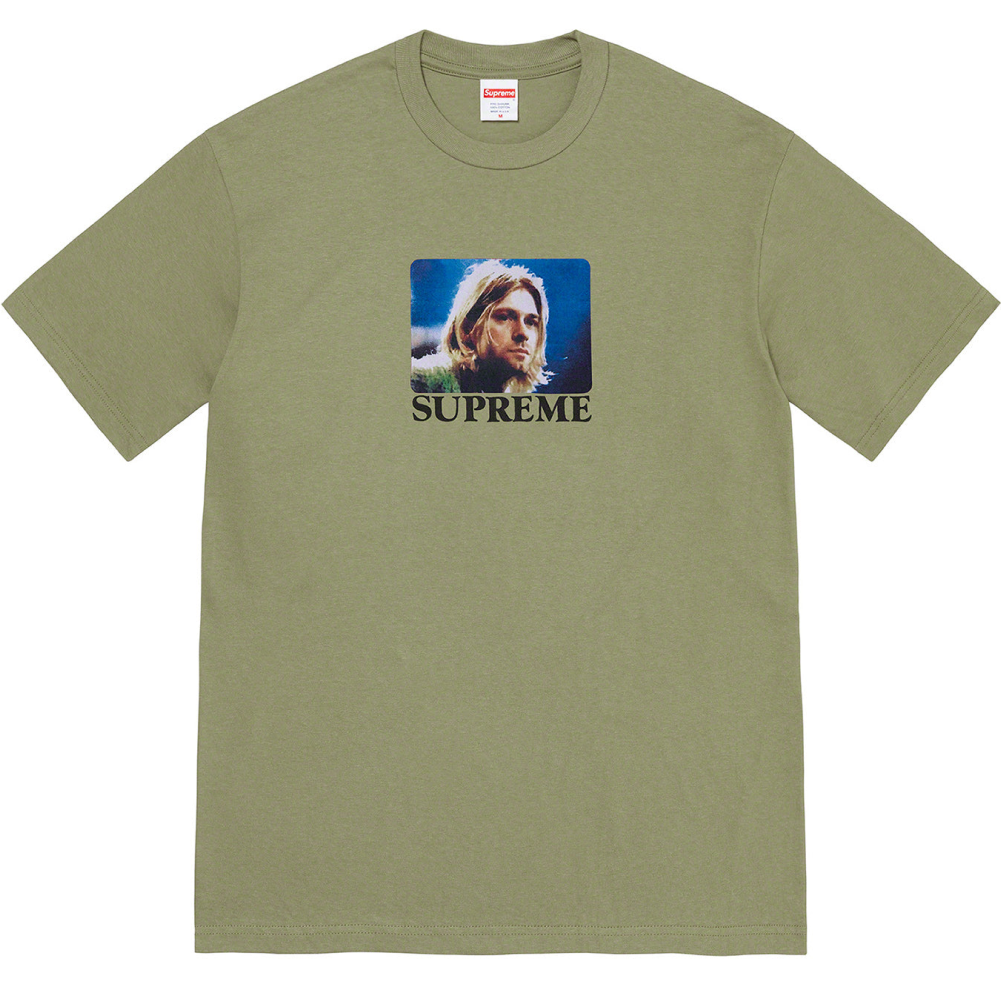 Футболка Supreme Kurt Cobain Tee Pale olive — фото 1
