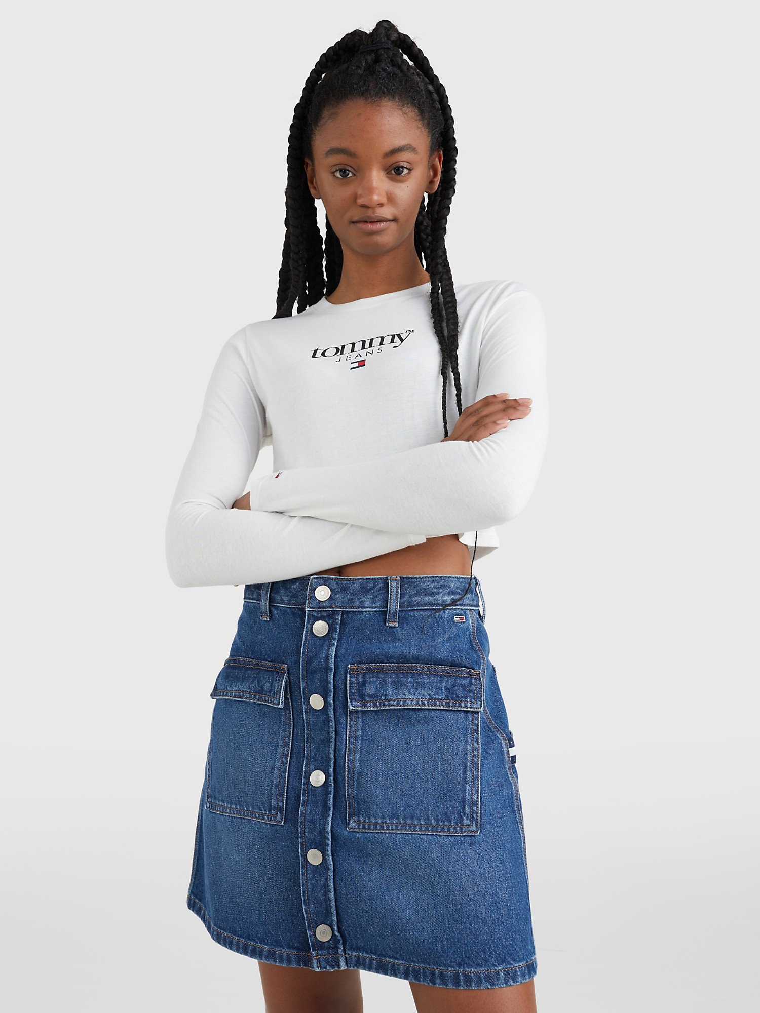 Жіночий укорочений лонгслів Tommy Hilfiger 1159781386 — фото 1