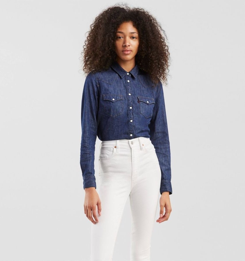 Джинсова сорочка на кнопках Levi's 1159784422 — фото 1