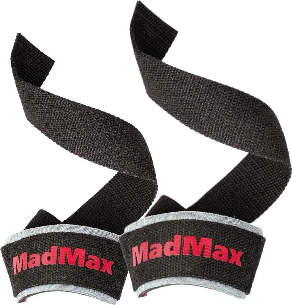 Лямки для тяги MadMax MFA-267 PWR Straps Black/Grey/Red — фото 2