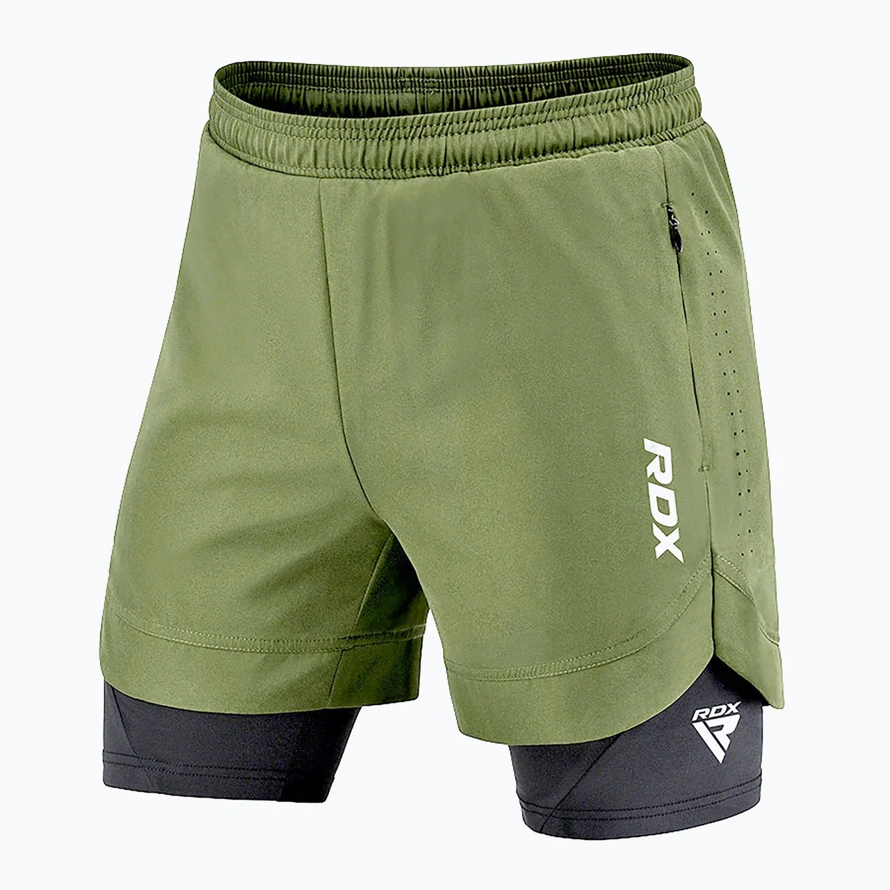 Компресійні шорти для RDX MMA T16 2-в-1 GREN/BLACK-S — фото 1